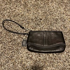 Coach Black Wristlet